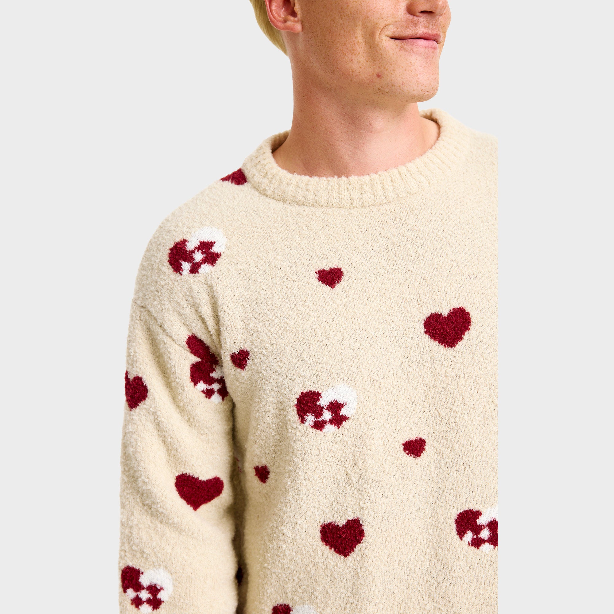 Julehjerte julesweater - Herre
